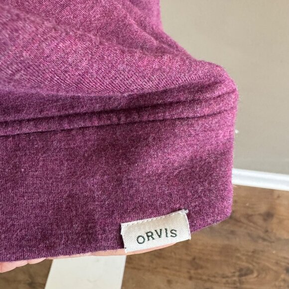 Orvis Womens Purple Sweatshirt L Long Sleeve Crewneck Soft & Stretchy - Picture 3 of 8